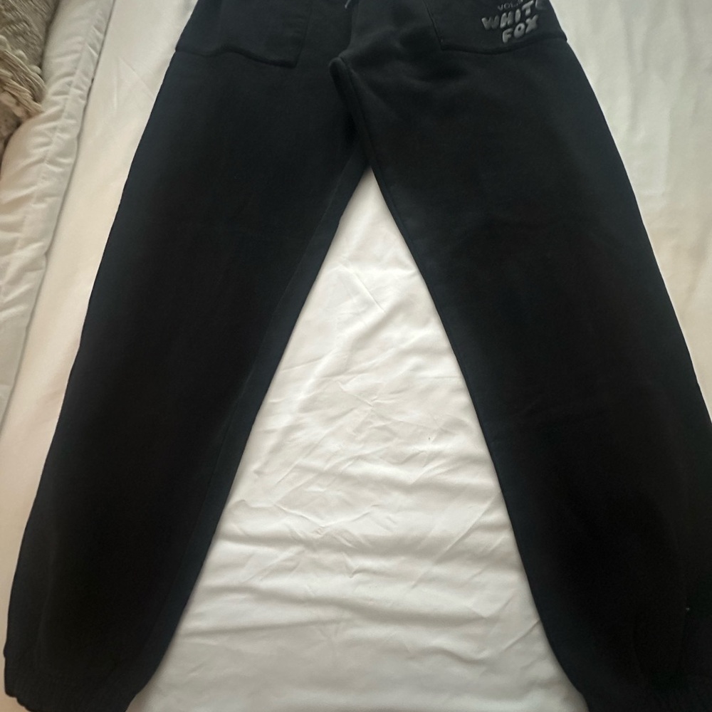 White Fox Boutique Black Track Pants